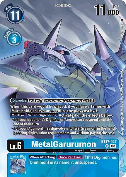 MetalGarurumon Card Front