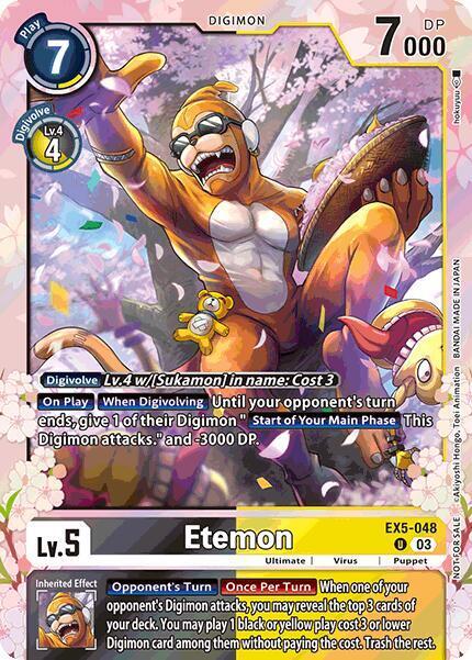 Etemon Card Front