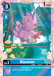 Biyomon · Regulation Battle Vol. 1 | Participation Prize EX6-012