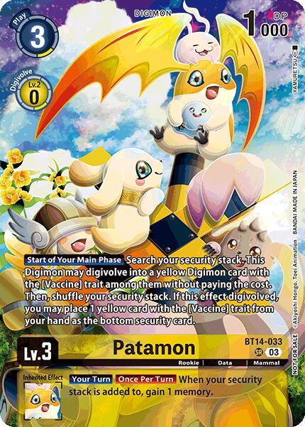 Patamon Card Front