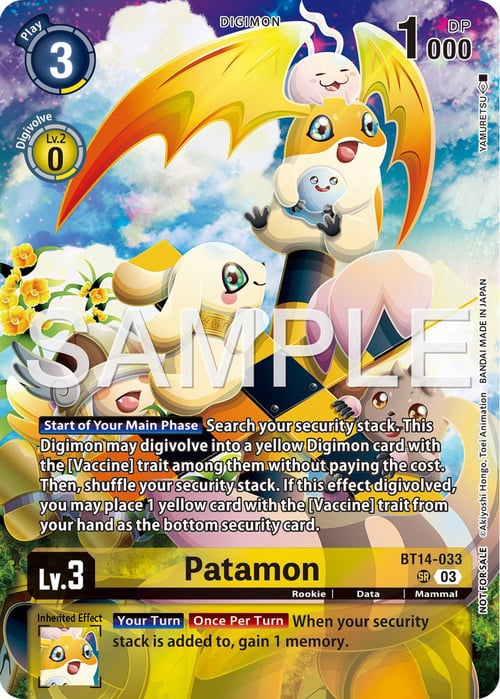 Patamon Card Front