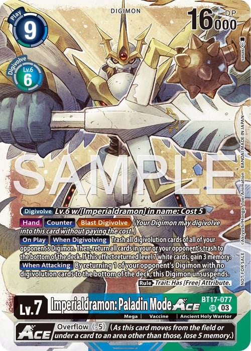 Imperialdramon: Paladin Mode Ace Card Front