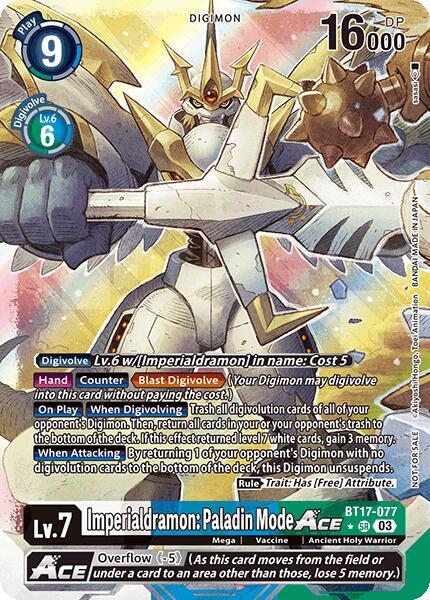 Imperialdramon: Paladin Mode Ace Card Front