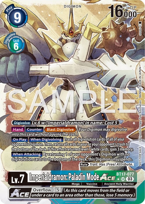 Imperialdramon: Paladin Mode Ace Card Front