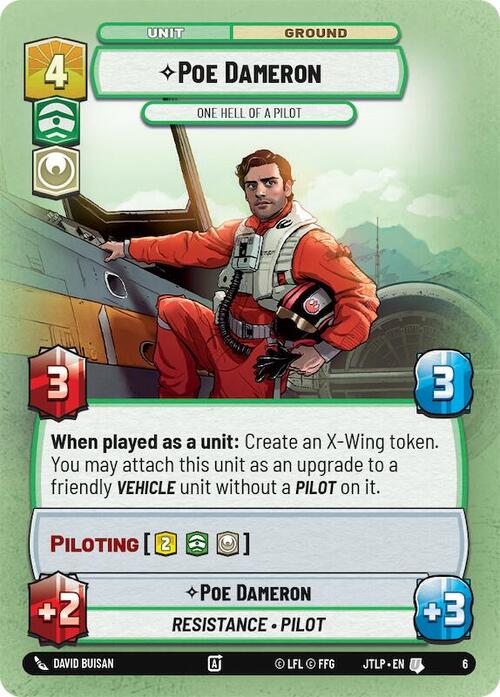 Poe Dameron, One Hell of a Pilot Card Front