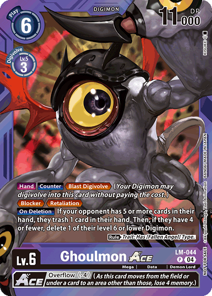 Ghoulmon Ace Card Front