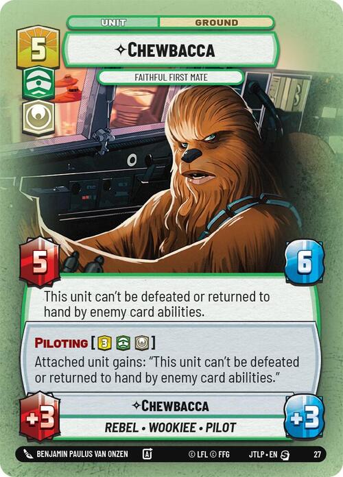 Chewbacca, Faithful First Mate Card Front