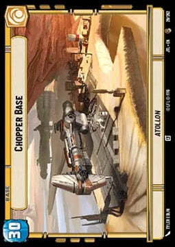 Chopper Base // X-Wing Card Front