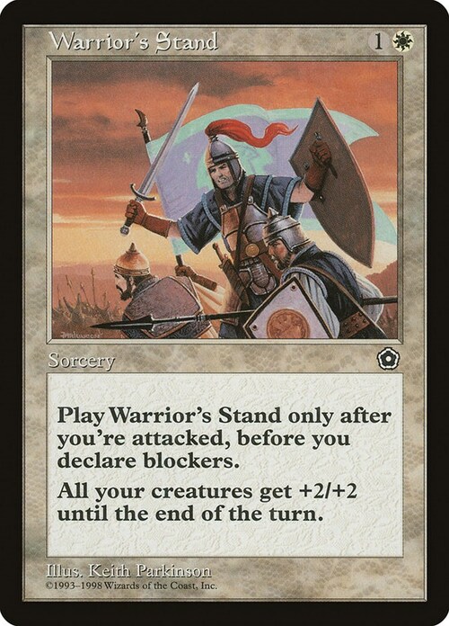 Warrior's Stand Card Front