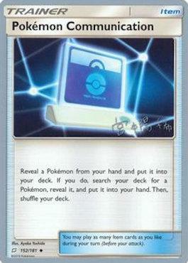 Comunicazione Pokémon Card Front