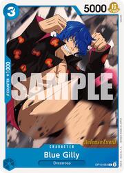Blue Gilly · Pre-Release Stamp OP10-054