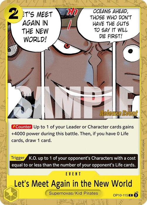 Let's Meet Again in the New World Card Front