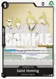 Saint Homing · Pre-Release Stamp OP10-093