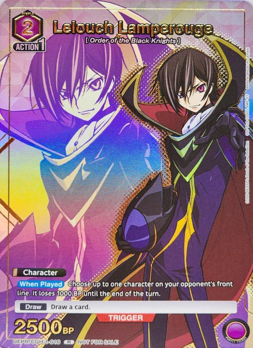Lelouch Lamperouge Card Front