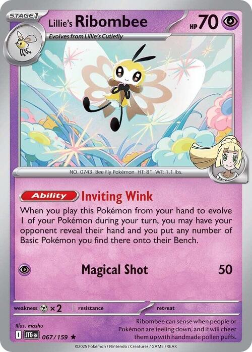 Lillie's Ribombee Card Front