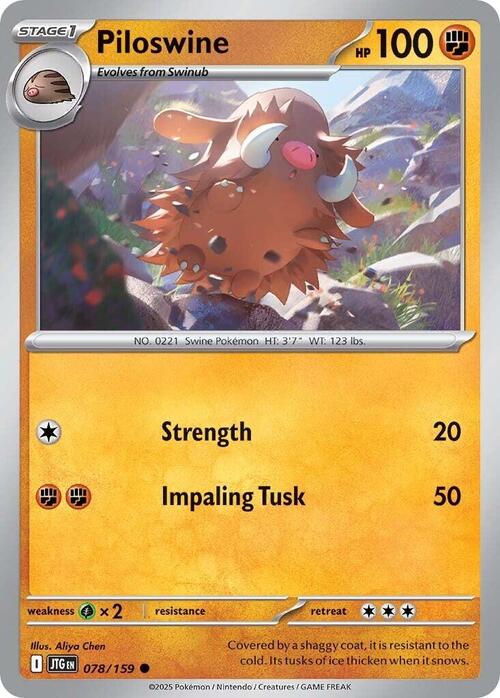 Piloswine Card Front