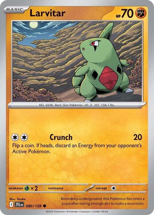 Larvitar Card Front