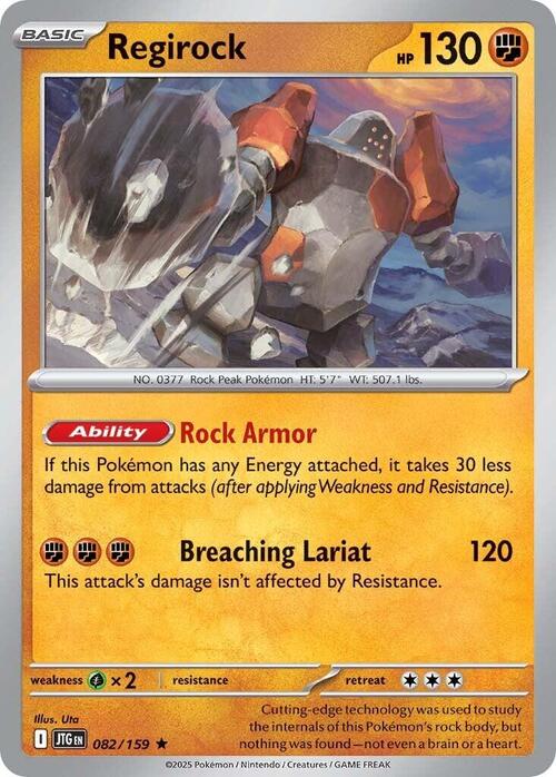 Regirock Card Front