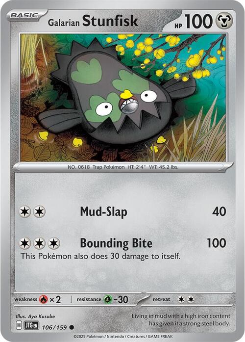 Galarian Stunfisk Card Front
