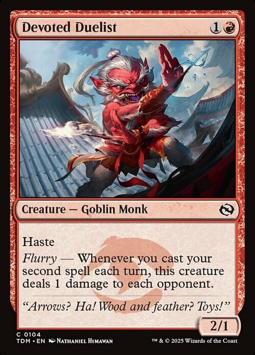 Devoted Duelist Card Front