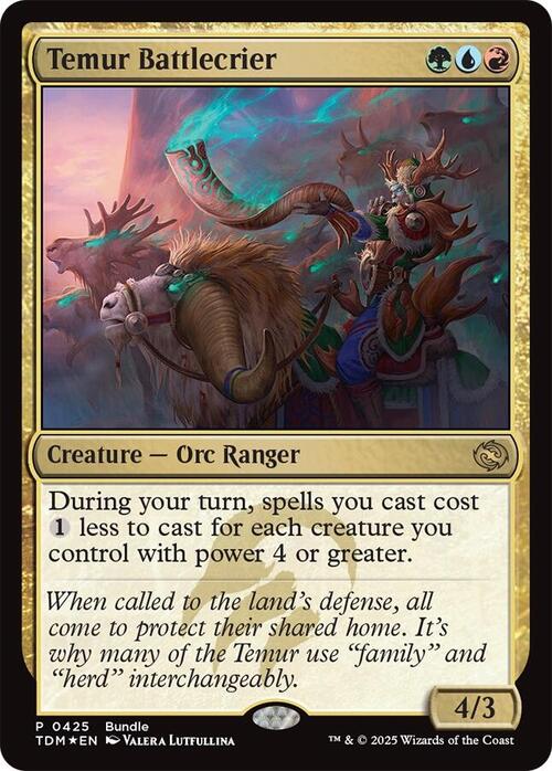 Temur Battlecrier Card Front