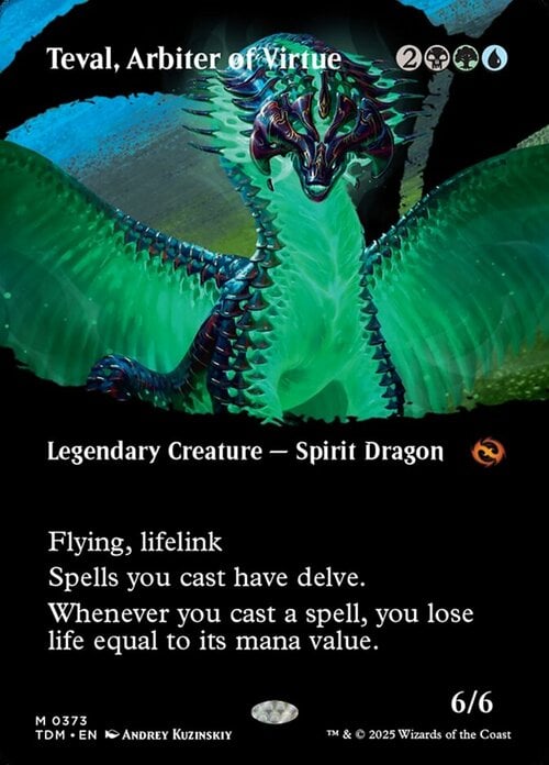 Teval, Arbiter of Virtue Card Front