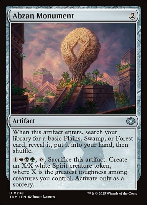 Abzan Monument Card Front