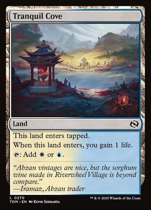 Tranquil Cove Card Front