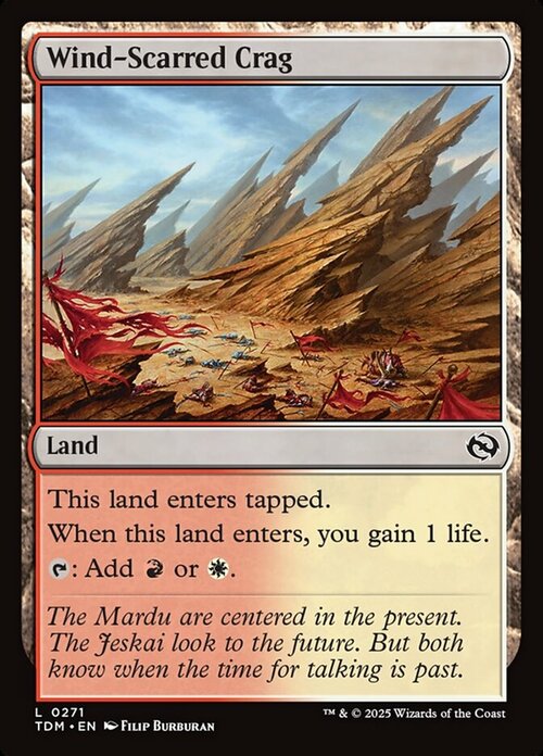 Wind-Scarred Crag Card Front