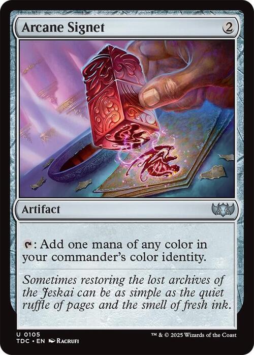 Arcane Signet Card Front
