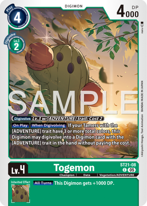 Togemon Card Front