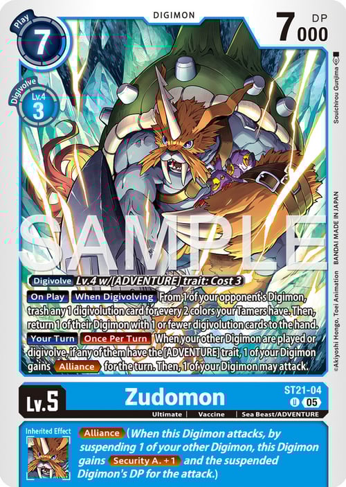 Zudomon Card Front