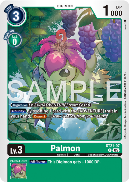 Palmon Card Front