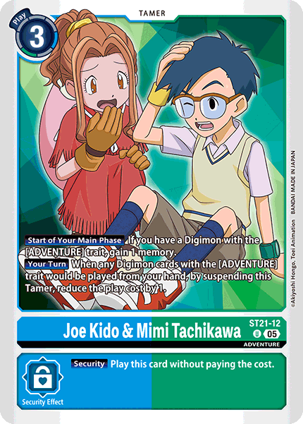 Joe Kido & Mimi Tachikawa Card Front