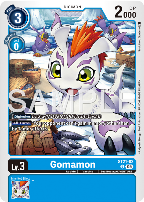 Gomamon Card Front