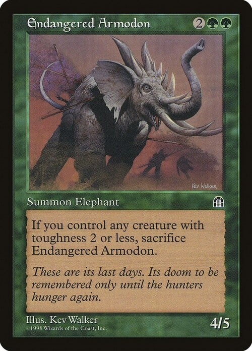 Endangered Armodon Card Front