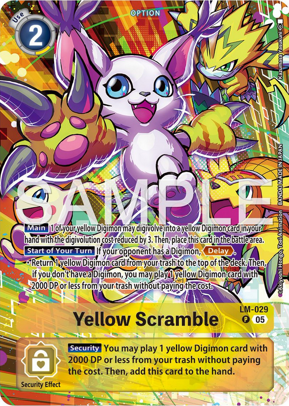 Yellow Scramble ST20 Starter Deck Protector of Light Digimon