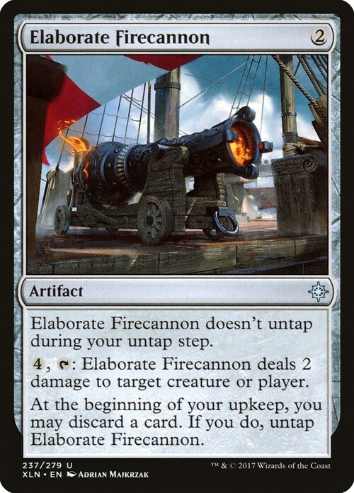 Elaborate Firecannon Card Front