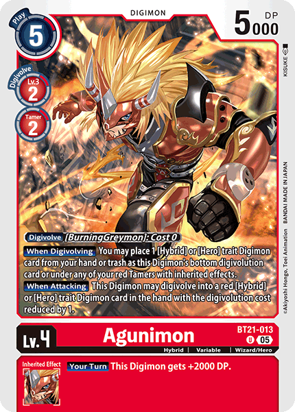 Agunimon Card Front