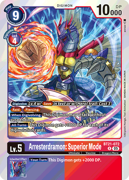 Arresterdramon: Superior Mode Card Front