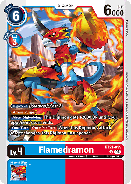 Flamedramon Card Front