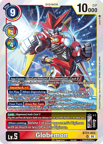 Globemon Card Front