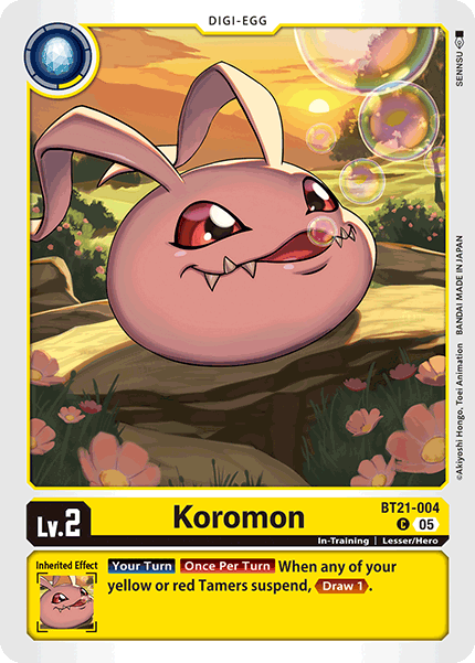 Koromon Card Front