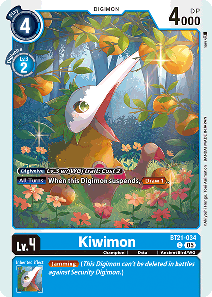 Kiwimon Card Front