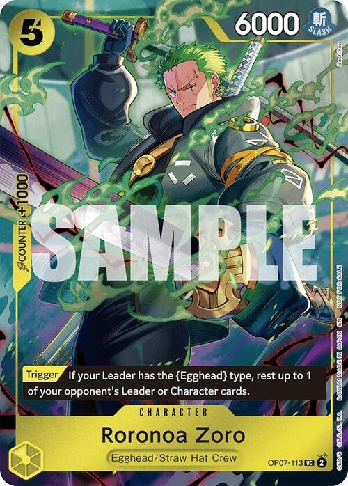 Roronoa Zoro Card Front