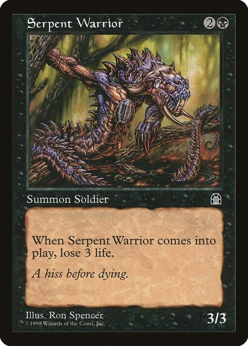 Serpent Warrior Card Front