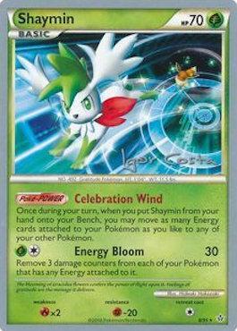 Shaymin [Call for Family | Leaf Drain] Card Front