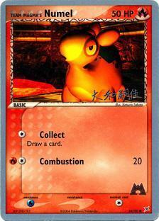 Team Magma's Numel Card Front