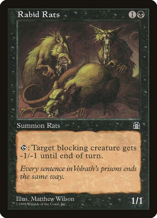 Rabid Rats Card Front