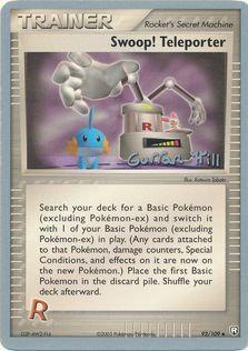 Swoop! Teleporter Card Front